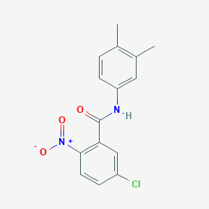 molecular formula C15H13ClN2O3 B457366 5-chloro-N-(3,4-dimethylphenyl)-2-nitrobenzamide 