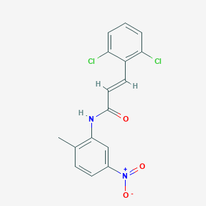 molecular formula C16H12Cl2N2O3 B457368 3-(2,6-dichlorophenyl)-N-{5-nitro-2-methylphenyl}acrylamide 