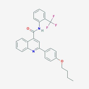 2-(4-butoxyphenyl)-N-[2-(trifluoromethyl)phenyl]quinoline-4-carboxamide
