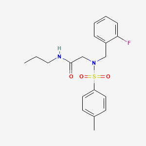 N~2~-(2-fluorobenzyl)-N~2~-[(4-methylphenyl)sulfonyl]-N~1~-propylglycinamide