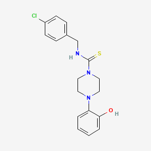 N-(4-chlorobenzyl)-4-(2-hydroxyphenyl)-1-piperazinecarbothioamide