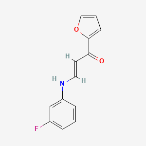 molecular formula C13H10FNO2 B4573775 3-[(3-fluorophenyl)amino]-1-(2-furyl)-2-propen-1-one 