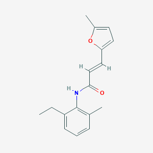 molecular formula C17H19NO2 B457381 N-(2-ethyl-6-methylphenyl)-3-(5-methyl-2-furyl)acrylamide 