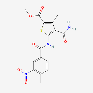 methyl 4-(aminocarbonyl)-3-methyl-5-[(4-methyl-3-nitrobenzoyl)amino]-2-thiophenecarboxylate