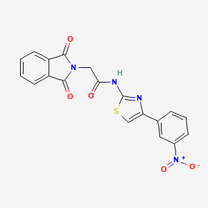 2-(1,3-dioxo-1,3-dihydro-2H-isoindol-2-yl)-N-[4-(3-nitrophenyl)-1,3-thiazol-2-yl]acetamide