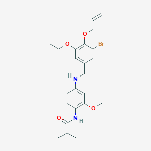 N-(4-{[4-(allyloxy)-3-bromo-5-ethoxybenzyl]amino}-2-methoxyphenyl)-2-methylpropanamide