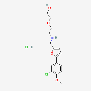 2-[2-({[5-(3-chloro-4-methoxyphenyl)-2-furyl]methyl}amino)ethoxy]ethanol hydrochloride