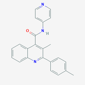 3-methyl-2-(4-methylphenyl)-N-(4-pyridinyl)-4-quinolinecarboxamide