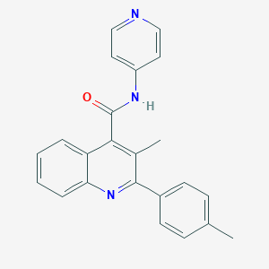 molecular formula C23H19N3O B457388 3-methyl-2-(4-methylphenyl)-N-(4-pyridinyl)-4-quinolinecarboxamide 