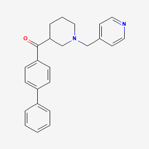 molecular formula C24H24N2O B4573890 4-biphenylyl[1-(4-pyridinylmethyl)-3-piperidinyl]methanone 