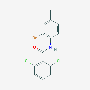 molecular formula C14H10BrCl2NO B457391 N-(2-bromo-4-methylphenyl)-2,6-dichlorobenzamide 