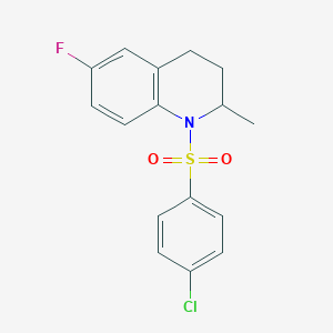 1-[(4-Chlorophenyl)sulfonyl]-6-fluoro-2-methyl-1,2,3,4-tetrahydroquinoline