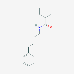 molecular formula C16H25NO B457395 2-ethyl-N-(4-phenylbutyl)butanamide 