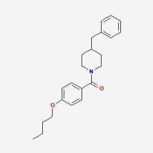 molecular formula C23H29NO2 B4573960 (4-BENZYLPIPERIDINO)(4-BUTOXYPHENYL)METHANONE 