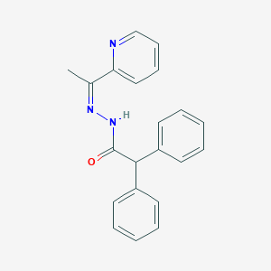molecular formula C21H19N3O B457401 2,2-diphenyl-N'-[(1Z)-1-(pyridin-2-yl)ethylidene]acetohydrazide 