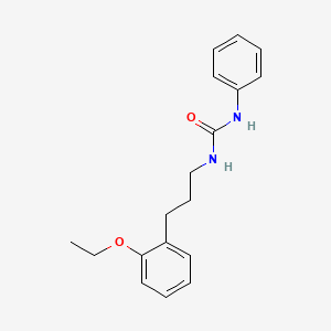 molecular formula C18H22N2O2 B4574015 N-[3-(2-ethoxyphenyl)propyl]-N'-phenylurea 