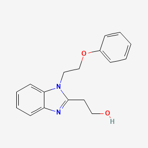 molecular formula C17H18N2O2 B4574033 2-[1-(2-苯氧基乙基)-1H-苯并咪唑-2-基]乙醇 