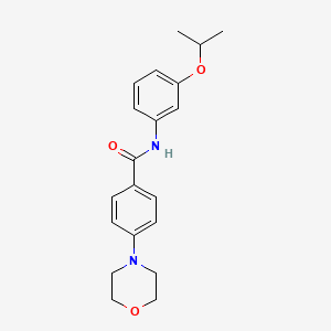 molecular formula C20H24N2O3 B4574057 N-(3-异丙氧苯基)-4-(4-吗啉基)苯甲酰胺 