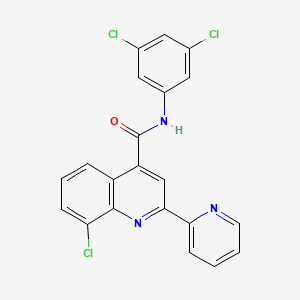 8-chloro-N-(3,5-dichlorophenyl)-2-(2-pyridinyl)-4-quinolinecarboxamide