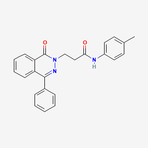 N-(4-METHYLPHENYL)-3-(1-OXO-4-PHENYL-1,2-DIHYDROPHTHALAZIN-2-YL)PROPANAMIDE