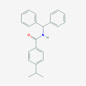 molecular formula C23H23NO B457415 N-benzhydryl-4-isopropylbenzamide 