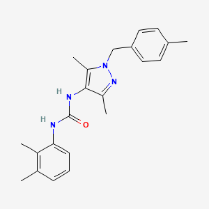 molecular formula C22H26N4O B4574158 N-[3,5-二甲基-1-(4-甲基苄基)-1H-吡唑-4-基]-N'-(2,3-二甲基苯基)脲 