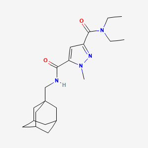 N-(1-ADAMANTYLMETHYL)-N,N-DIETHYL-1-METHYL-1H-PYRAZOLE-3,5-DICARBOXAMIDE