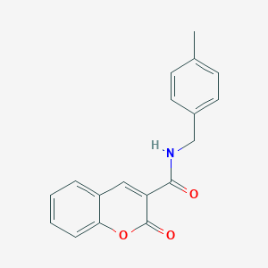 molecular formula C18H15NO3 B457419 N-(4-methylbenzyl)-2-oxo-2H-chromene-3-carboxamide 