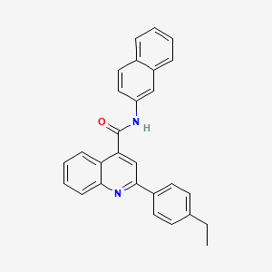 molecular formula C28H22N2O B4574191 2-(4-乙基苯基)-N-2-萘基-4-喹啉甲酰胺 