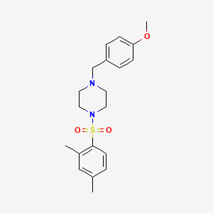 molecular formula C20H26N2O3S B4574223 1-[(2,4-二甲苯基)磺酰基]-4-(4-甲氧基苄基)哌嗪 