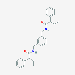 molecular formula C28H32N2O2 B457424 2-phenyl-N-(3-{[(2-phenylbutanoyl)amino]methyl}benzyl)butanamide 