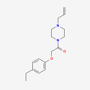 molecular formula C17H24N2O2 B4574246 1-(4-ALLYLPIPERAZINO)-2-(4-ETHYLPHENOXY)-1-ETHANONE 