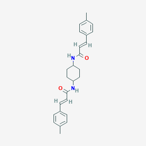 molecular formula C26H30N2O2 B457430 3-(4-methylphenyl)-N-(4-{[3-(4-methylphenyl)acryloyl]amino}cyclohexyl)acrylamide 