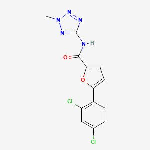 5-(2,4-dichlorophenyl)-N-(2-methyl-2H-tetrazol-5-yl)-2-furamide