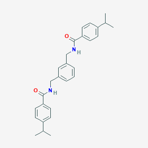 molecular formula C28H32N2O2 B457433 4-isopropyl-N-(3-{[(4-isopropylbenzoyl)amino]methyl}benzyl)benzamide 