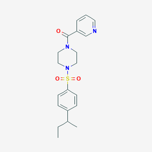 (4-{[4-(SEC-BUTYL)PHENYL]SULFONYL}PIPERAZINO)(3-PYRIDYL)METHANONE