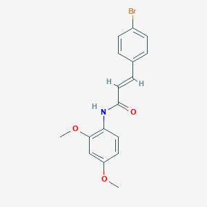 molecular formula C17H16BrNO3 B457439 3-(4-bromophenyl)-N-(2,4-dimethoxyphenyl)acrylamide 