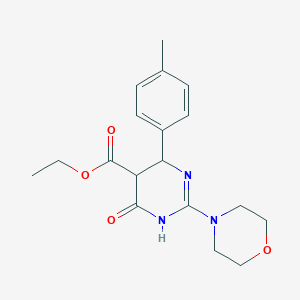 Ethyl 6-(4-methylphenyl)-2-(morpholin-4-yl)-4-oxo-1,4,5,6-tetrahydropyrimidine-5-carboxylate