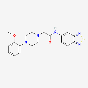 N-(2,1,3-BENZOTHIADIAZOL-5-YL)-2-[4-(2-METHOXYPHENYL)-1-PIPERAZINYL]ACETAMIDE