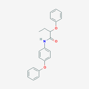 molecular formula C22H21NO3 B457444 2-phenoxy-N-(4-phenoxyphenyl)butanamide 