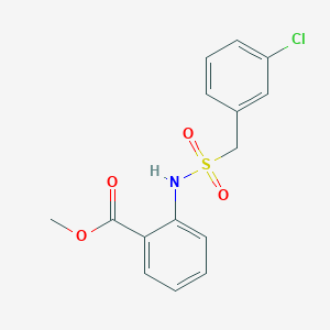 molecular formula C15H14ClNO4S B4574440 2-甲氧基-5-氨基磺酰基苯甲酸甲酯 