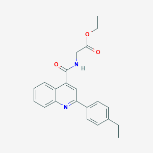ethyl N-{[2-(4-ethylphenyl)quinolin-4-yl]carbonyl}glycinate