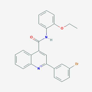 molecular formula C24H19BrN2O2 B4574458 2-(3-溴苯基)-N-(2-乙氧基苯基)-4-喹啉甲酰胺 