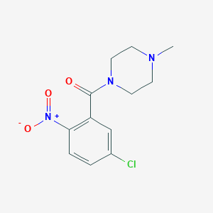 molecular formula C12H14ClN3O3 B457446 1-{5-Chloro-2-nitrobenzoyl}-4-methylpiperazine CAS No. 544671-09-2