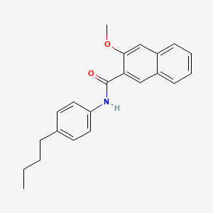 molecular formula C22H23NO2 B4574466 N-(4-butylphenyl)-3-methoxynaphthalene-2-carboxamide 