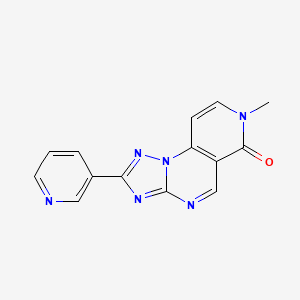 molecular formula C14H10N6O B4574471 7-甲基-2-(3-吡啶基)吡啶并[3,4-e][1,2,4]三唑并[1,5-a]嘧啶-6(7H)-酮 