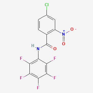 molecular formula C13H4ClF5N2O3 B4574479 4-氯-2-硝基-N-(五氟苯基)苯甲酰胺 