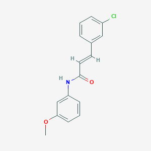 molecular formula C16H14ClNO2 B457448 3-(3-chlorophenyl)-N-(3-methoxyphenyl)acrylamide 