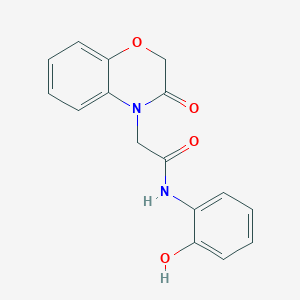 molecular formula C16H14N2O4 B4574530 N-(2-羟基苯基)-2-(3-氧代-2,3-二氢-4H-1,4-苯并恶嗪-4-基)乙酰胺 