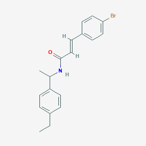 molecular formula C19H20BrNO B457457 3-(4-bromophenyl)-N-[1-(4-ethylphenyl)ethyl]acrylamide 